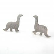 Dinosaur Shape Animal Stud Earrings in Sterling Silver