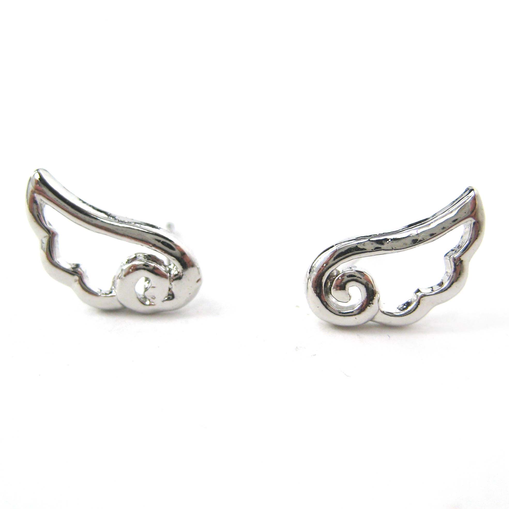 wing earrings studs